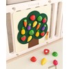 Baby Felt Board Play Food Toy Set for Pretend Kitchen