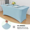 Obstal 4Ft Stretch Spandex Table Cover for Standard Folding Tables