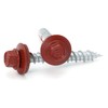 Hex Washer Head Hi-Lo Thread Mechanical Galvanized Roofing Screws Red