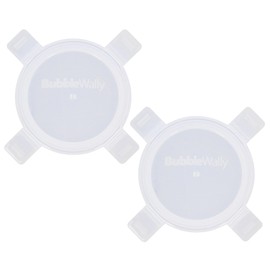 Bubblewally JoyPlus Snap Lock Lids (2-Piece Set | Blue) - 2 Snap-On Lock Lids for JoyPlus Overnight Oats Containers (Lids Only, Containers not included)