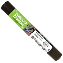 Rocky Mountain Goods Weed Barrier Fabric - Thick 15 Year Heavy Duty Black Weed Blocker Landscape Fabric for Garden, Flower Beds, Trees - Ground Cover - Under Rocks or Mulch (3' x 100')