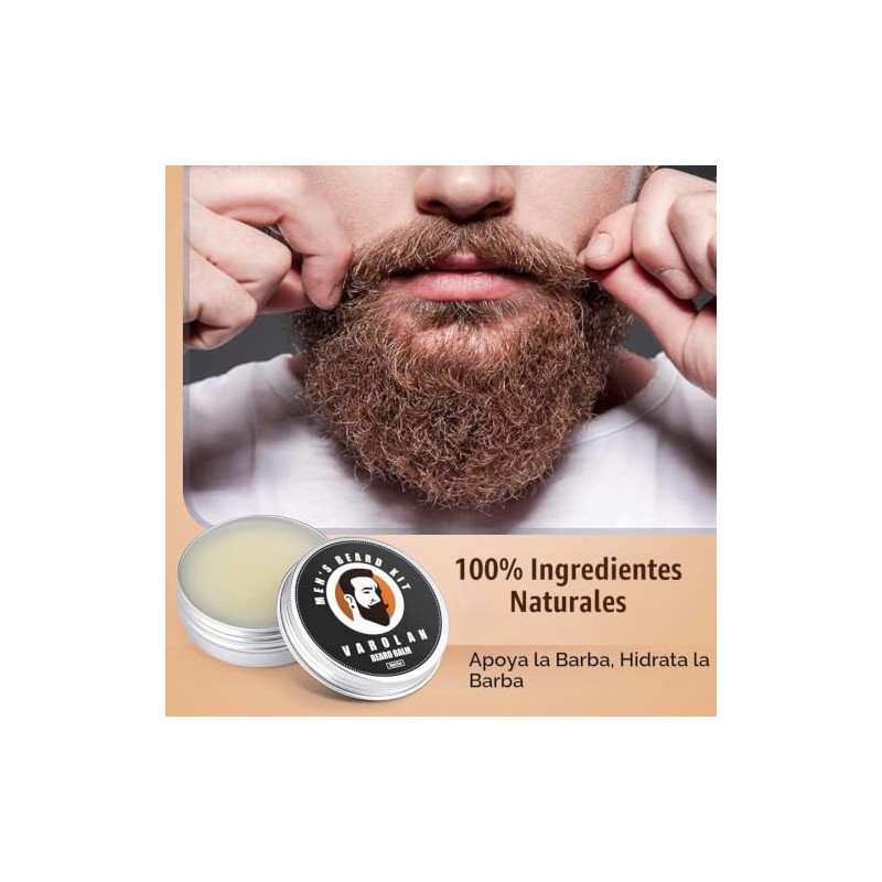 Varolan Kit de Crecimiento y Aseo de Barba - Aceite