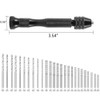 Takelablaze Pin Vise Small Hand Drill 49pcs Hand Drill Bits