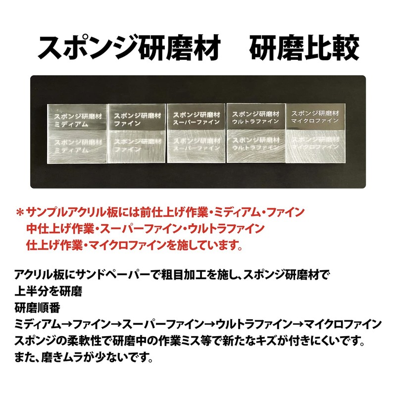 PROXXON Sponge Abrasive Microfine, 10 Pieces, Square No. 26589