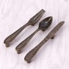 CENGOOD 3-Pack Cabinet Pulls Spoon Knife Fork Shape Door Handles