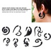 9 Pcs/Set Aretes Acrílico Y Estilo Punk, Joyería Piercing De