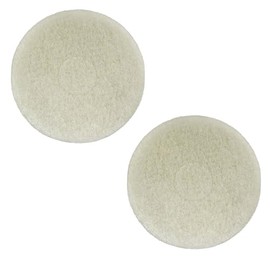 Polish Orbiter Pad 437.051 for Oreck 550MC Orbiter Floor Machine，12-inch Diameter,White（2pc）