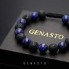 Natural Stone Beads Bracelet for Men - GENASTO Protection Crystal