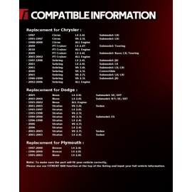 Torchbeam 10.63 inch (270.1mm) Rear Brake kit|Brake Pads and Rotors Kit Compatible with 1995-2005 Dodge Neon, 1996-2006 Sebring, 1995-2006 Stratus,Disc Brake Rotors + Ceramic Pads Kit,6pcs,5370+D658