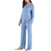 Aamikast Women Button Up Pajama Sets Long Sleeve Sleepwear Pj