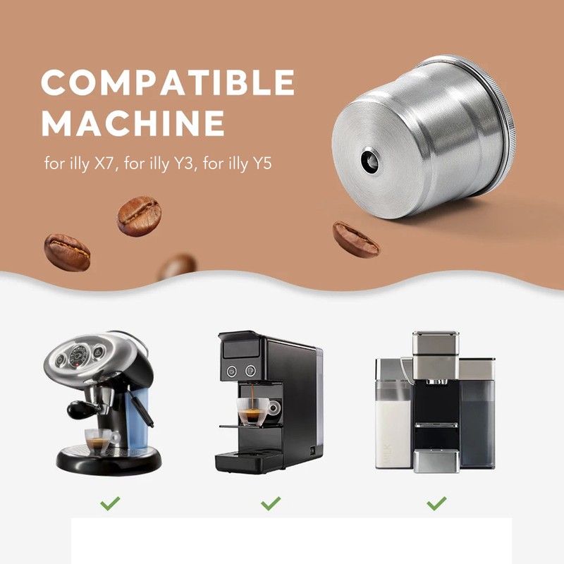 Reusable Coffee Pod 304 Stainless Steel Leakage Proof Coffee Capsule