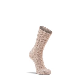 Fox River Norsk Crew Hiking Sock, Classic Ragg Wool, Memory-Knit Construction, Reinforced for Durability, Warm, Brown Tweed, Large