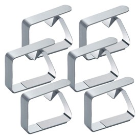 XP Design Tablecloth Clips Stainless Steel Tablecloth Table Cover Tie Down Clips Grip Non-Slip Anti-Slip Anti-Slip (6 Silver/a)