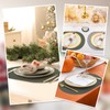 comfoyar Faux Leather Oval Placemats with Coasters Set of 6,