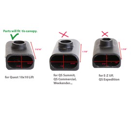for Quest Q100 Quick Lift Straight Leg 10x10 Canopy Set of 2 Truss Ends Replacement Parts Repair