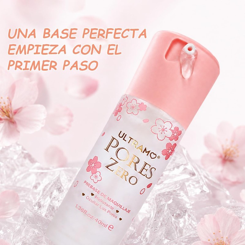 Primer de Maquillaje Minimizador de Poros, Prebase de Maquillaje 40ml