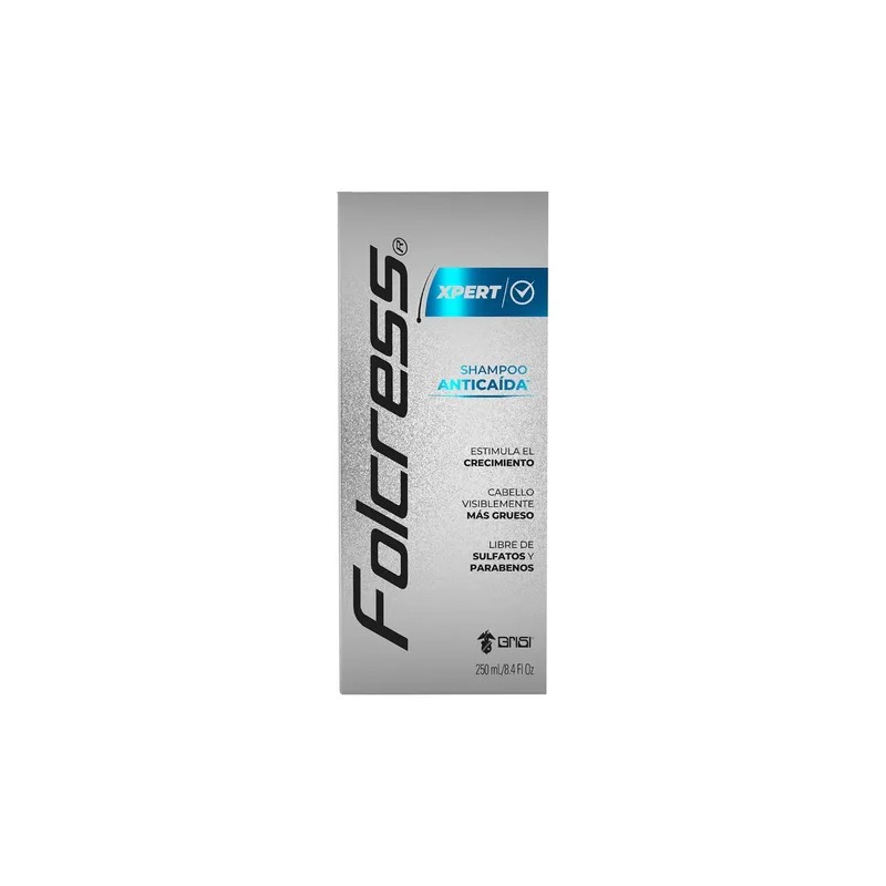 Folcress Xpert Shampoo Anticaida Para Hombres 250 Ml