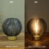 LUSHARBOR Battery Operated Lamp with Timer, Small Table Lamp Battery