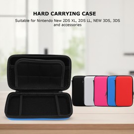 Carrying Case for 2DS XL, 2DS LL, New 3DS, 3DS and Accessories, Hard Shell Protective Travel Case, with 8 Game Slot and Inner Pocket (Blue)