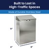 HOSPECO Wall Mount Sanitary Napkin Receptacle, Stainless Steel