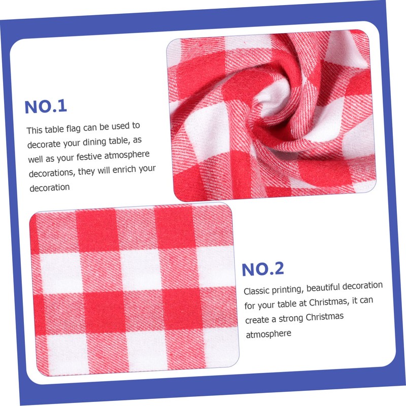 MERRYHAPY Christmas Tablecloth Double and Festive Table Decor for Holiday