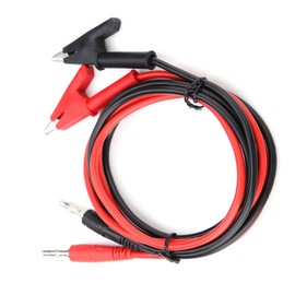 Test Leads, Testing Cable Kits, 2Pcs Clip Banana Plug Clips Electrical Test Leads Set, Banana Plug Clips Test Probe Wire Cable with Spring Clamps for Electrical Testing