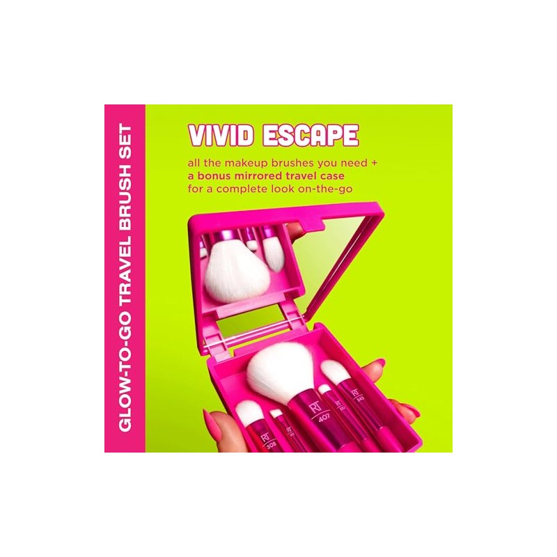 Real Techniques Vivid Escape - Juego de 6 brochas de