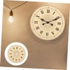 Operitacx 2pcs DIY Clock Dial Replacement Reusable Aluminum Round Dial