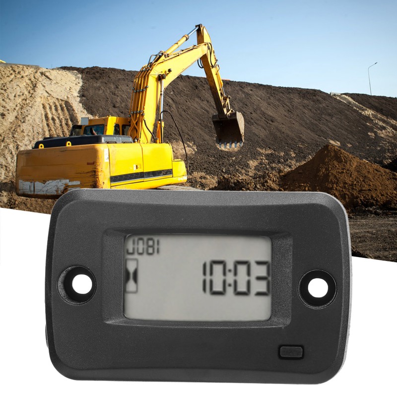 Vibration Activated Hour Meter Wireless Digital Maintenance Reminder Hour Gauge