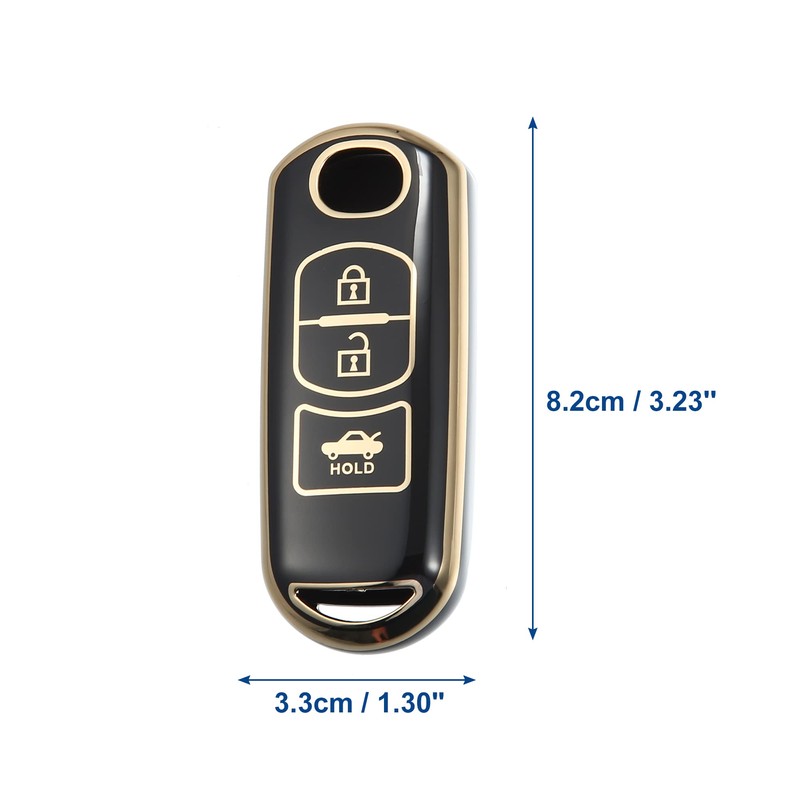 ACROPIX Keyless Entry Remote Control Cover 3 Button for TPU