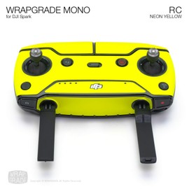 WRAPGRADE MONO Skin Seal for DJI Spark Transmitter RC (NEON YELLOW/Neon Yellow [Fluorescent Satin])