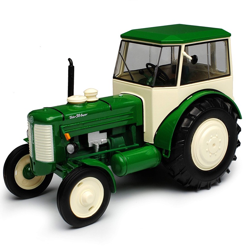 Zetor 50 Super 1966 Tractor Green Beige 1/32 Atlas Model