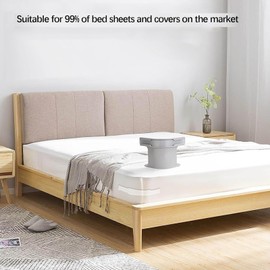 LAIKAIEU Bed Sheet Holder, Bed Sheet Tensioner with Lock Strips, High-Performance Bed Sheet Fasteners, Clips, Non-Slip, for All Sizes Mattress, Blankets, Bed Linen (Grey, 8 Pieces)