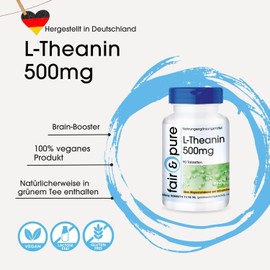 Fair & Pure® - L-Theanine 500mg - Vegan - 90 Tablets