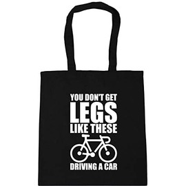 Hippowarehouse You Don't Get Legs Like These Driving A Car Tote Shopping Gym Beach Bag 42cm x38cm, 10 litres