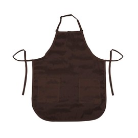 Betty Dain Luminous Pet Grooming Apron for Dogs, Cats and More, Classic Design, Bottom Zipper Pockets, Adjustable Neck Strap, Lightweight, Water-Resistant Poly Nylon Blend Repels Hair, Chocolate Brown