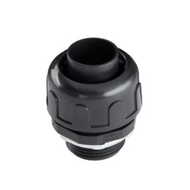 2.0" - Box of 2 - Black UL Listed Non-Metallic Electrical Liquid Tight Conduit Straight Fittings