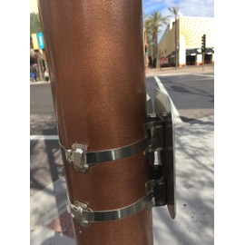 Fechometal USA 304 Stainless Steel Single Bolt 3/4" Flared Leg Bracket - 25/Box (CAT23324036NUS)