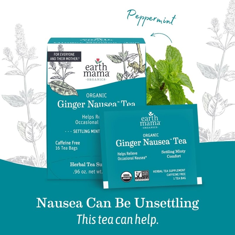Earth Mama Organic Ginger Nausea™ Tea | Comforts Occasional Nausea