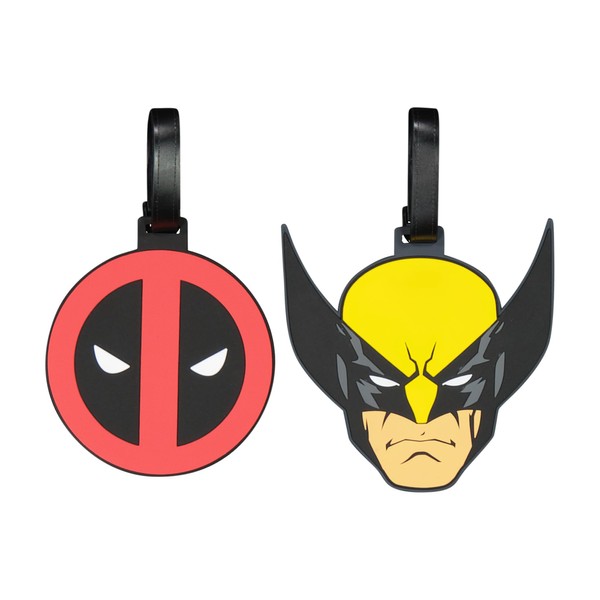 FUL Deadpool & Wolverine 2-Piece Suitcase ID Tag Set with