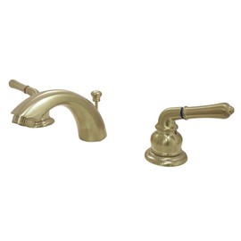 Kingston Brass KB957SB Mini-Widespread Bathroom Faucet, Brushed Brass
