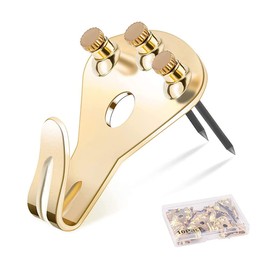 10Pack 75 lbs Picture Hooks for Hard Walls Heavy Duty Picture Hook Picture Hanging Hooks Photo Frame Hooks Picture Hangers with Nails,Holds 75 lbs