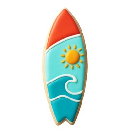Surfboard 4.75 Inch Cookie Cutter from The Cookie Cutter Shop – Tin Plated Steel – Made in the USA