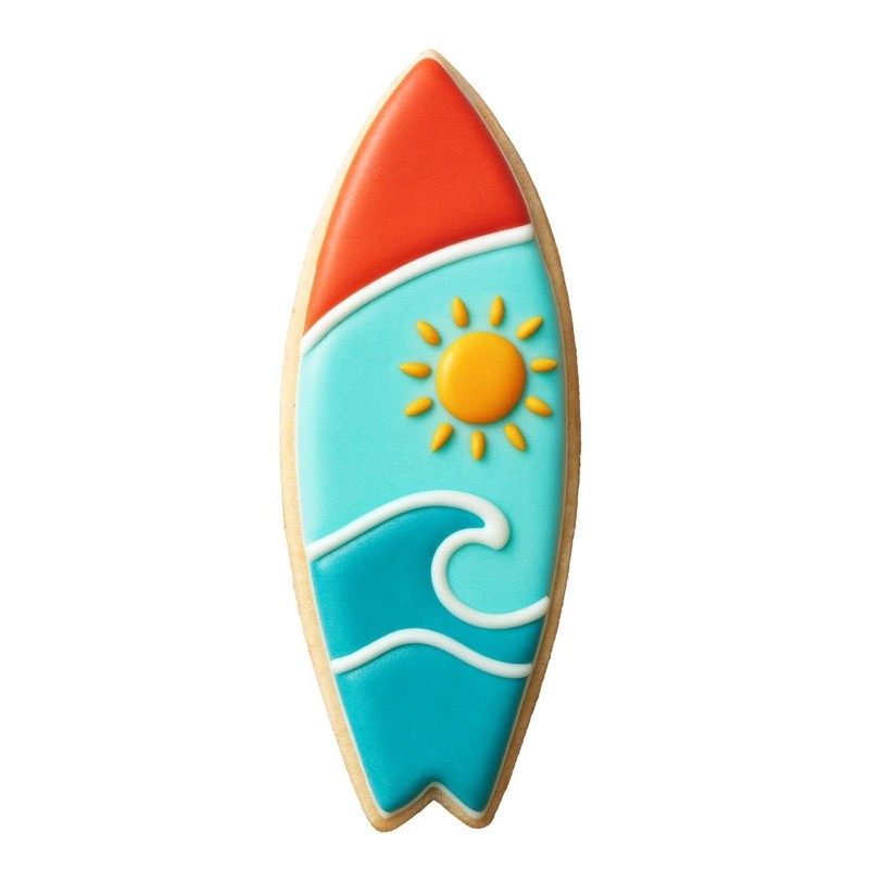 Surfboard 4.75 Inch Cookie Cutter from The Cookie Cutter Shop