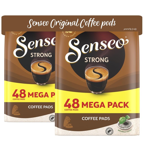 Senseo Dark Roast, nuevo diseño, paquete de 2, 2 x 48 cápsulas de café