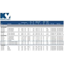 John Sterling BK-0103-22 Fast Mount 300-Pound Capacity 20-Inch Shelf Bracket, Black