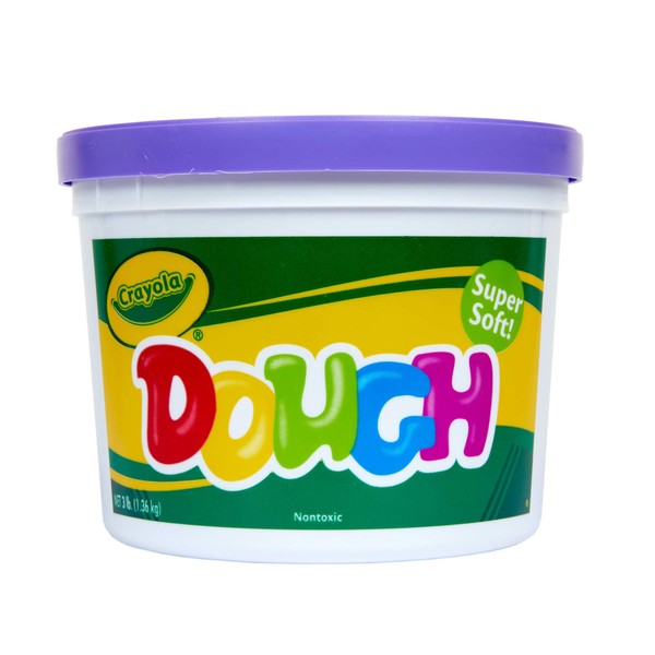 Crayola Dough - Purple (3lb), Bulk Modeling Dough for Kids, Clay Alternative, Resealable Tub, Ages 3+, Great for Kids Arts & Crafts