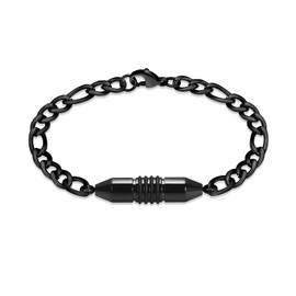 VCCWYQK Cremation Jewellery Urn Bracelet for Ashes Cylinder Urn Bangles for Human Ashes Stainless Steel Memorial Keepsake Jewellery for Men Women, Stainless Steel, No gemstone