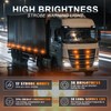 GZLDZN Amber LED Strobe Lights for Trucks Vehicle Emergency Flashing