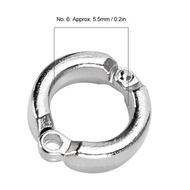 TOPINCN 10PCS Bird Foot Rings Anti Escape Parrot Leg Ring Birds Anklet Ring Outdoor Fly Training Activity Ring Clip for Pet Training(#6)